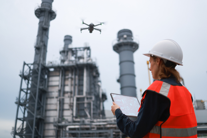 Inspección con drones en entornos industriales